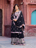 Lehenga Mart Designer Sharara Suit for women - Black