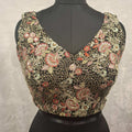 Kia Fashions Black Georgette Multi Color Emb & Sqn Readymade Blouse