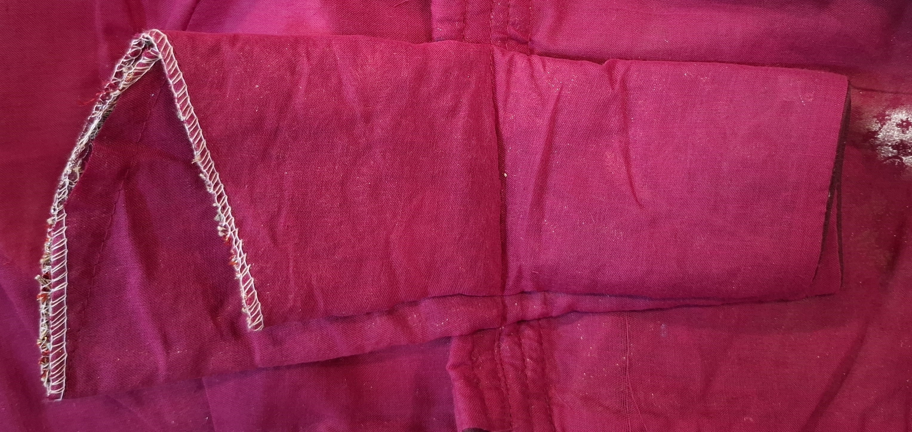 Kia Fashions Wine Georgette Multi Color Emb & Sqn Readymade Blouse