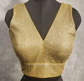 Kia Fashions Gold Lustre Dual Tone Glitter Fabric Readymade Blouse
