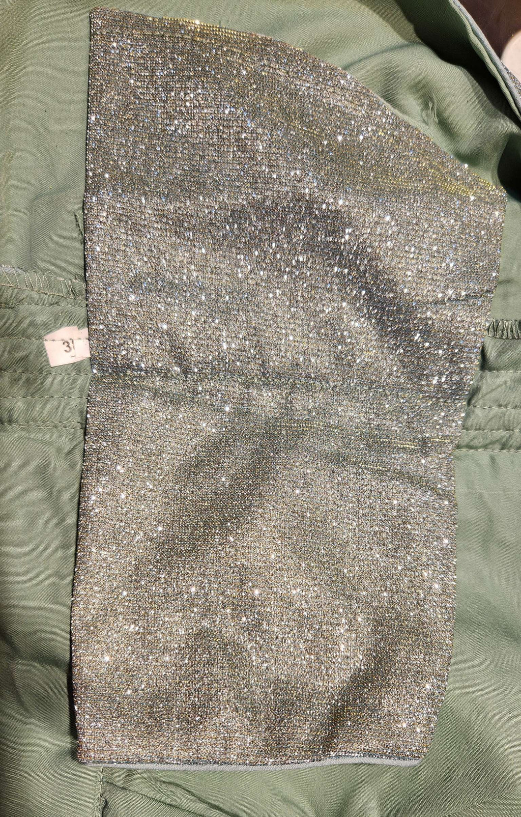 Kia Fashions Misty Ocean Shimmer Dual Tone Glitter Fabric Readymade Blouse