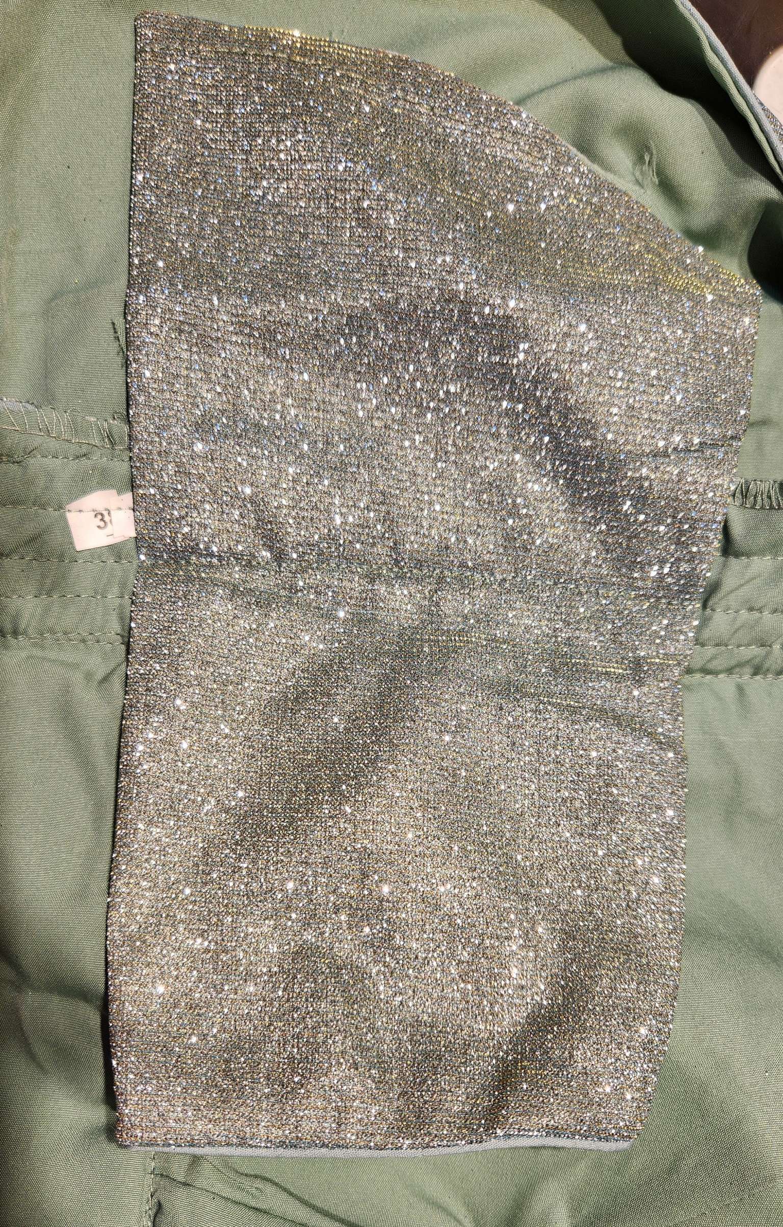 Kia Fashions Misty Ocean Shimmer Dual Tone Glitter Fabric Readymade Blouse