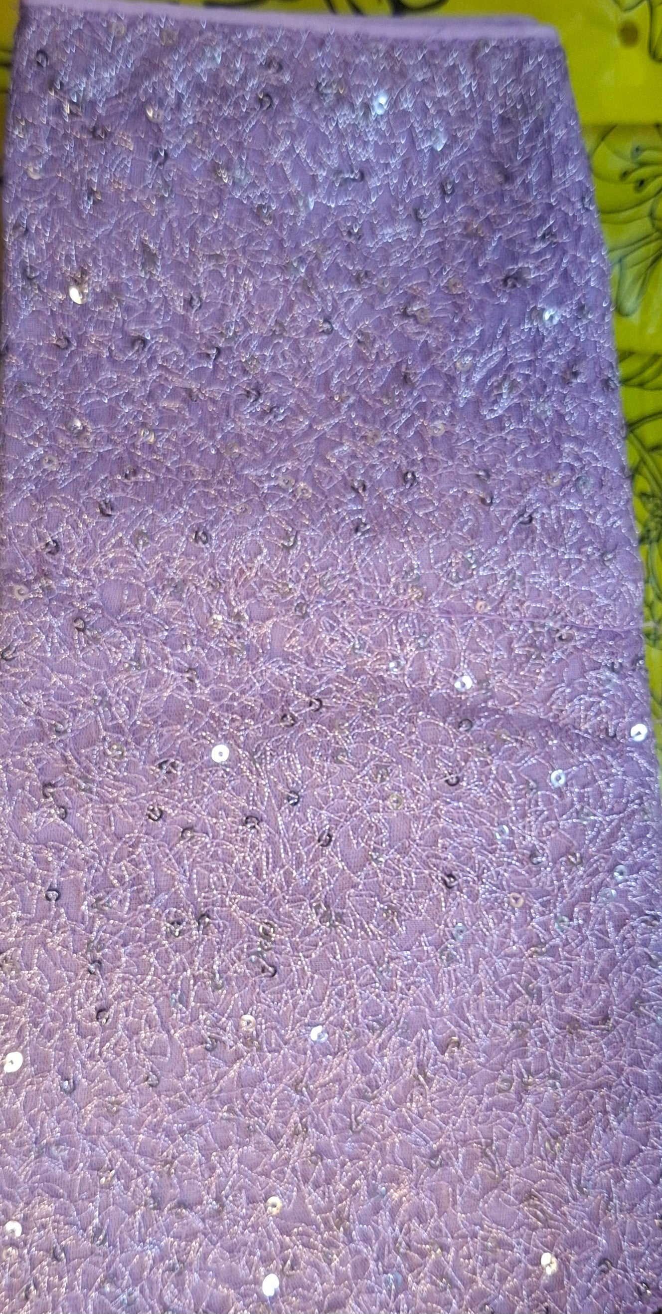Kia Fashions Lilac All Over Silver Sequins Readymade Blouse
