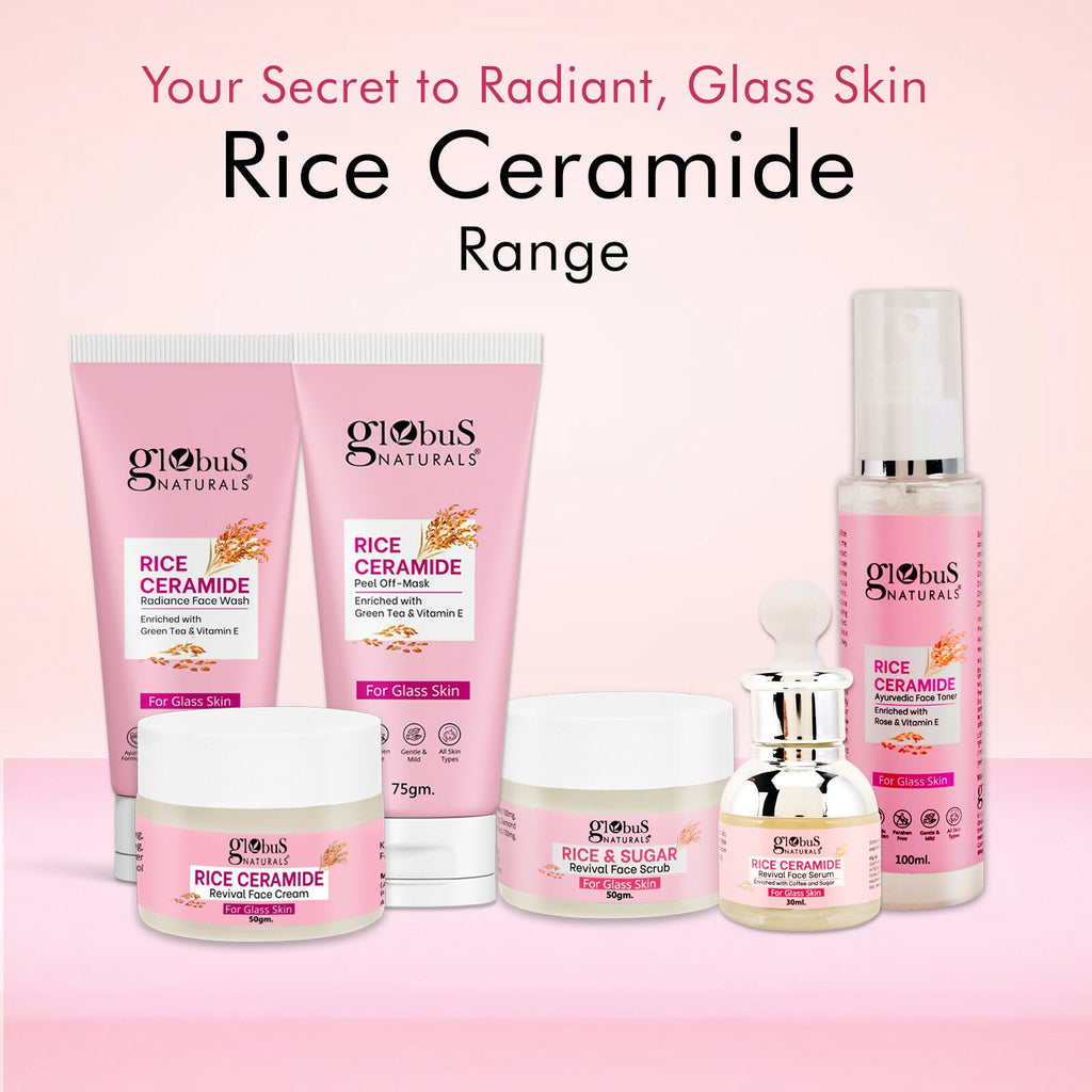 Globus Naturals Rice Ceramide Peel Off Mask, For Korean Glass Skin