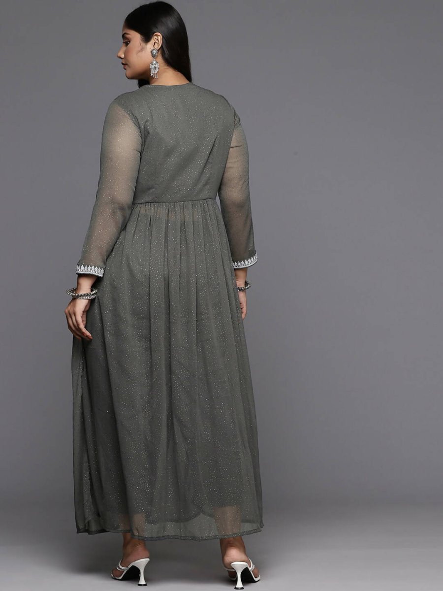 Ahalyaa Women's Traditional wear Kurta Set - Grey