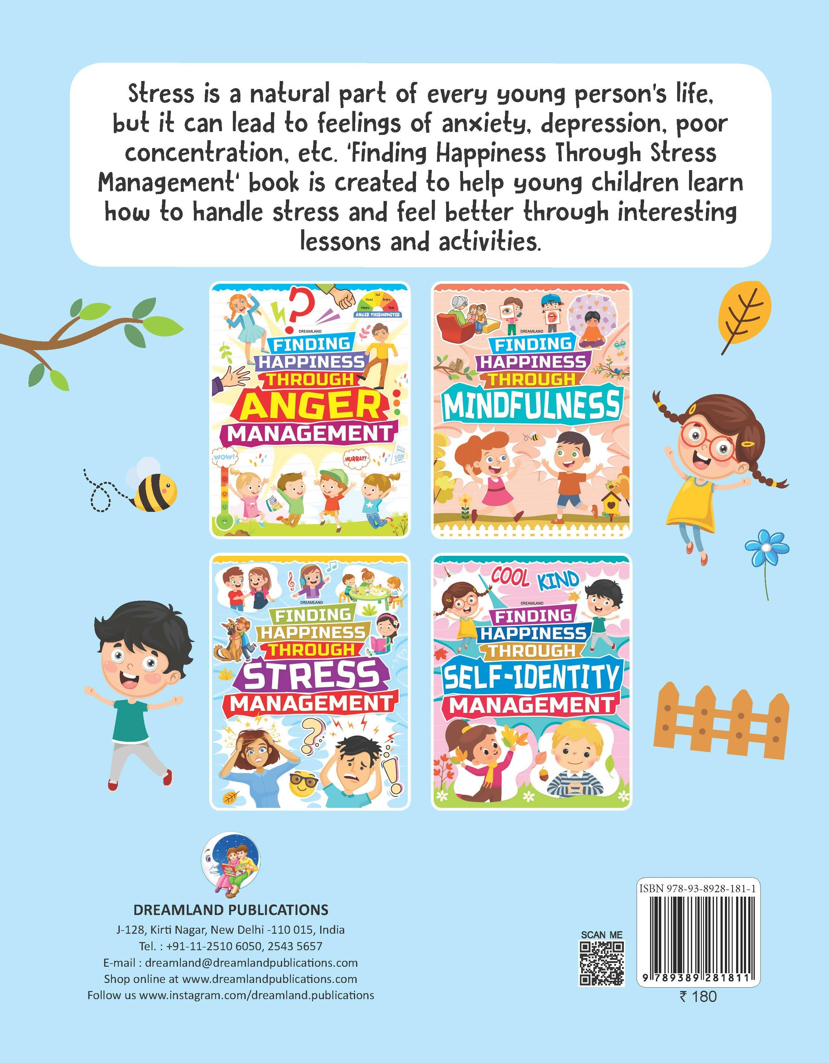 Dreamland Stress Management - Finding Happiness Series : Children Interactive & Activity Book