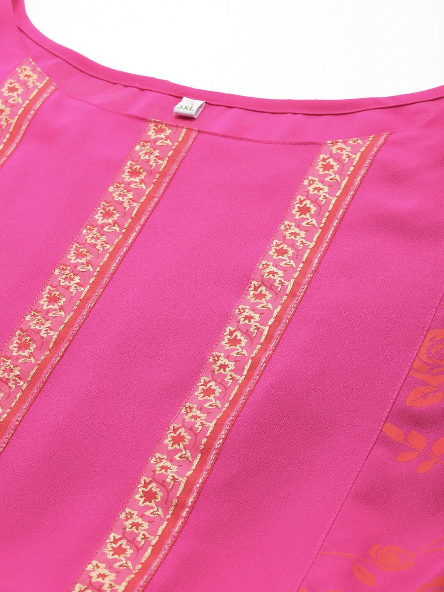 Ahalyaa Women's Traditional wear Ethnic Dress - PINK