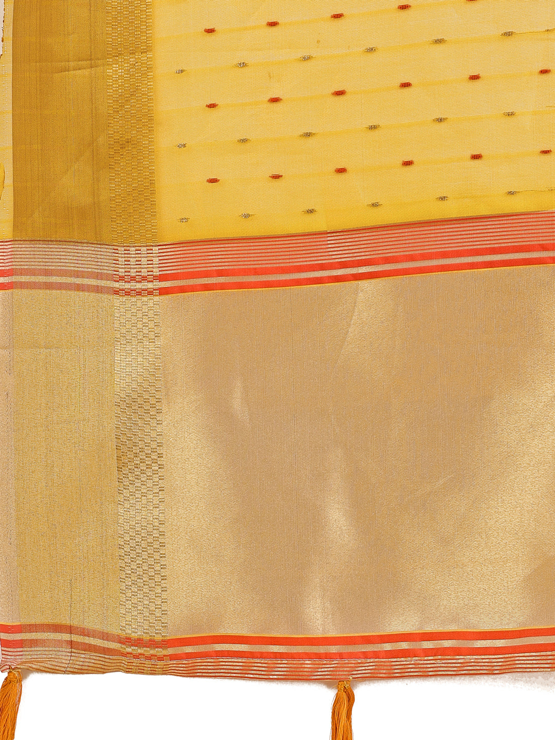 Shree Shyam Fashion Yellow Gold Organza Silk Saree - Lightweight Luxury for Your Ethnic Moments
