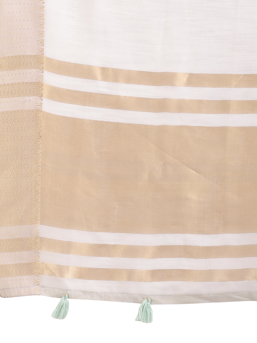 Shree Shyam Fashion Grey Gold Cotton Ready-to-Wear Saree - Simplicity Meets Effortless Grace