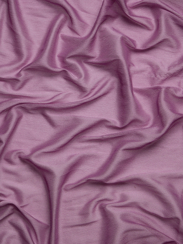 Purple Pure Viscose Chinon Zari Woven Solid Saree with Unstitched Blouse - Hiral Fashion