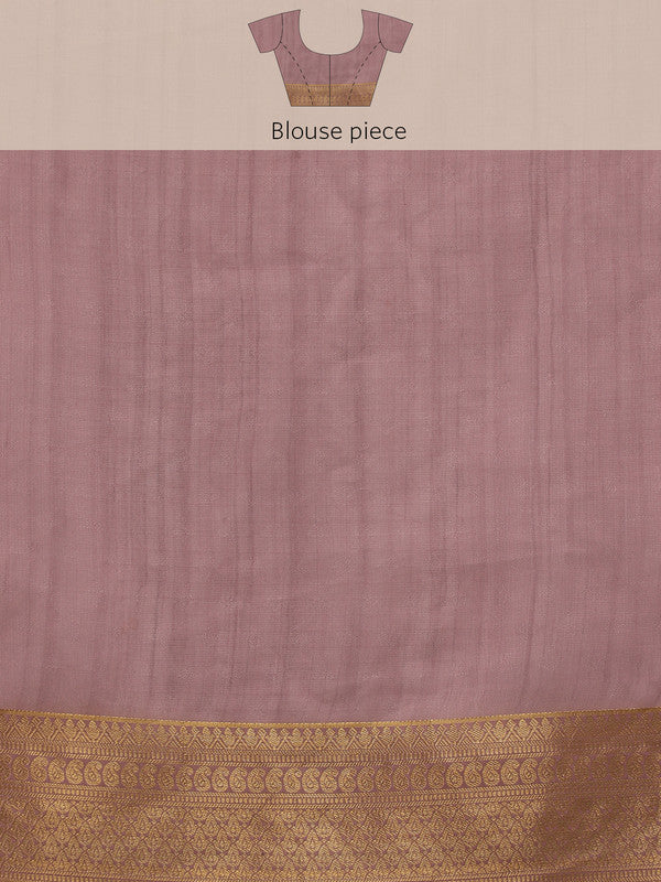 Pink Kota Doria Embroidered Floral Saree with Unstitched Blouse - Hiral Fashion