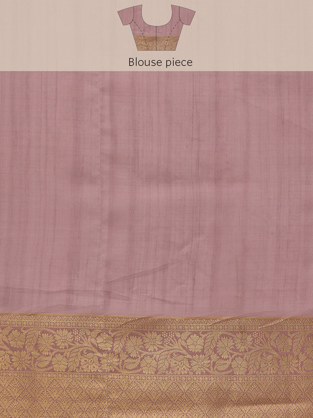 Pink Kota Doria Embroidered Floral Saree with Unstitched Blouse - Hiral Fashion