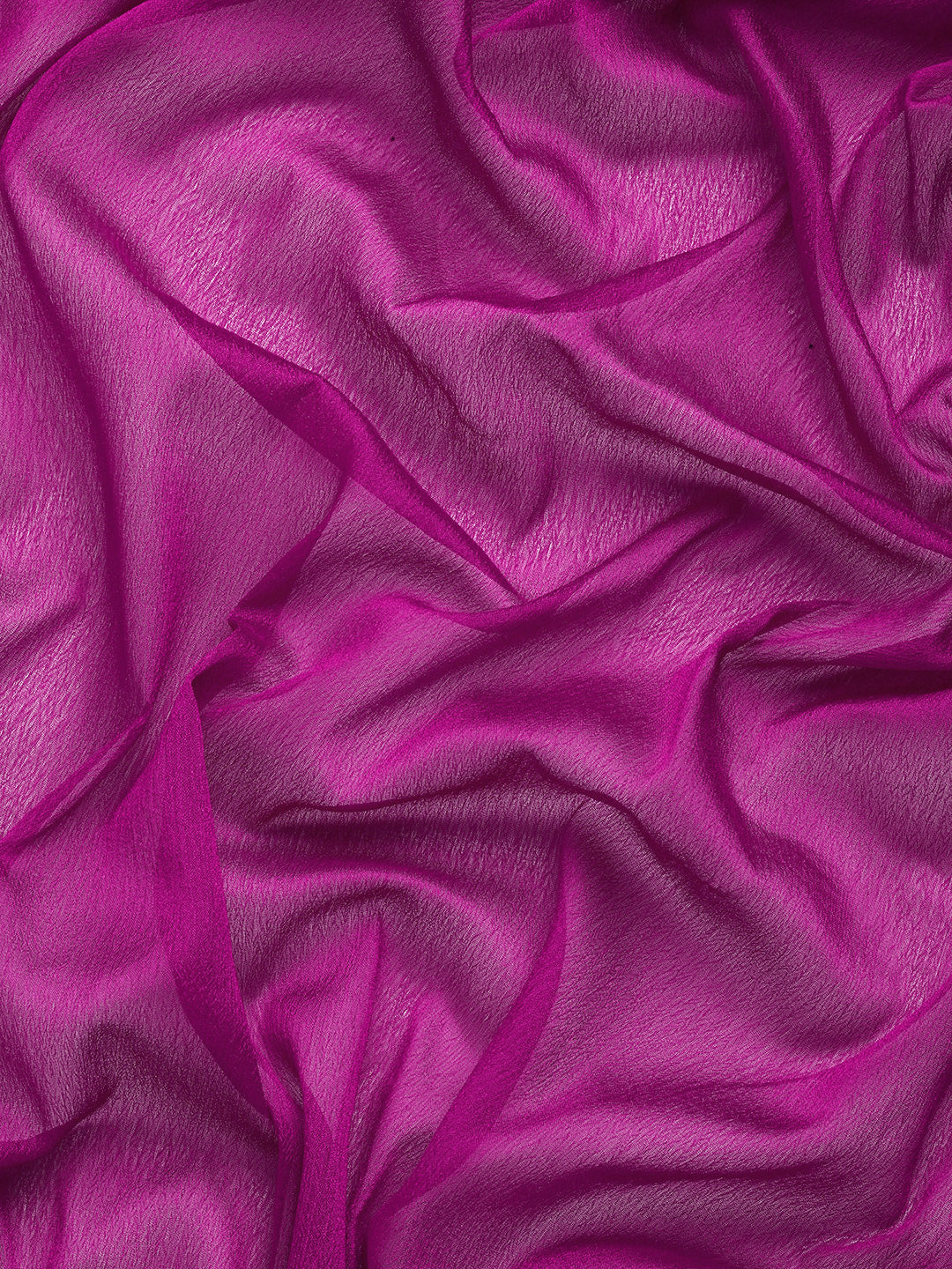 Purple Pure Viscose Chinon Zari Woven Solid Saree with Unstitched Blouse - Hiral Fashion