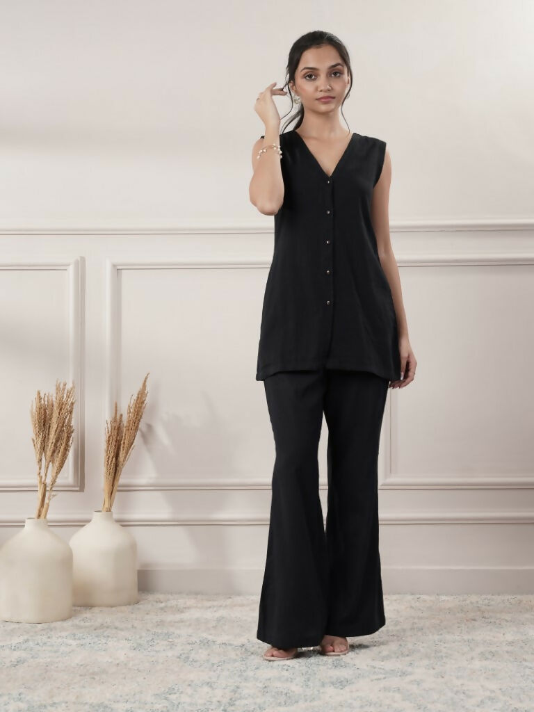 Joban Fashion Women's Black Co-Ord Set