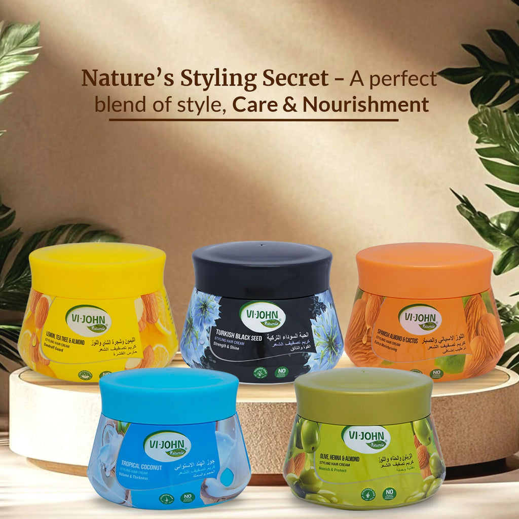 VI-JOHN Naturale Turkish Black Seed Styling Hair Cream Strength & Shine