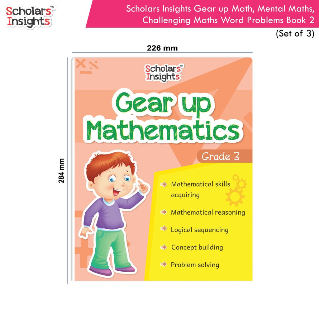 Scholars Insight Combo Set of Mathematics Workbooks For Grade 3| Set of 3| Problem Solving Book for Kids