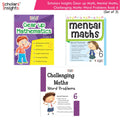 Scholars Insight Combo Set of Mathematics Workbooks For Grade 6| Set of 3| Problem Solving Book for Kids
