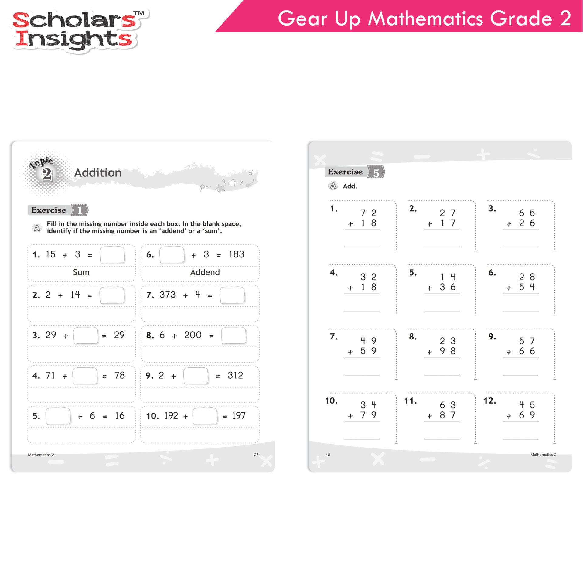 Scholars Insights Gear Up Maths Grade 2