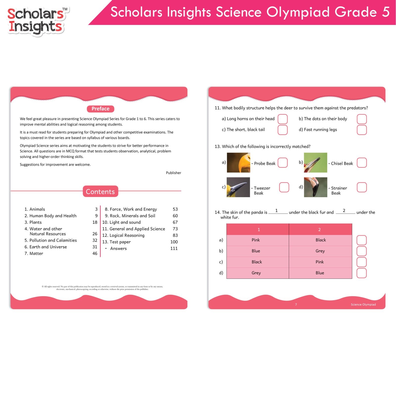 Scholars Insights Olympiad English, Maths and Science Workbooks Grade 5| Set of 3| Ages 10 - 12 Year