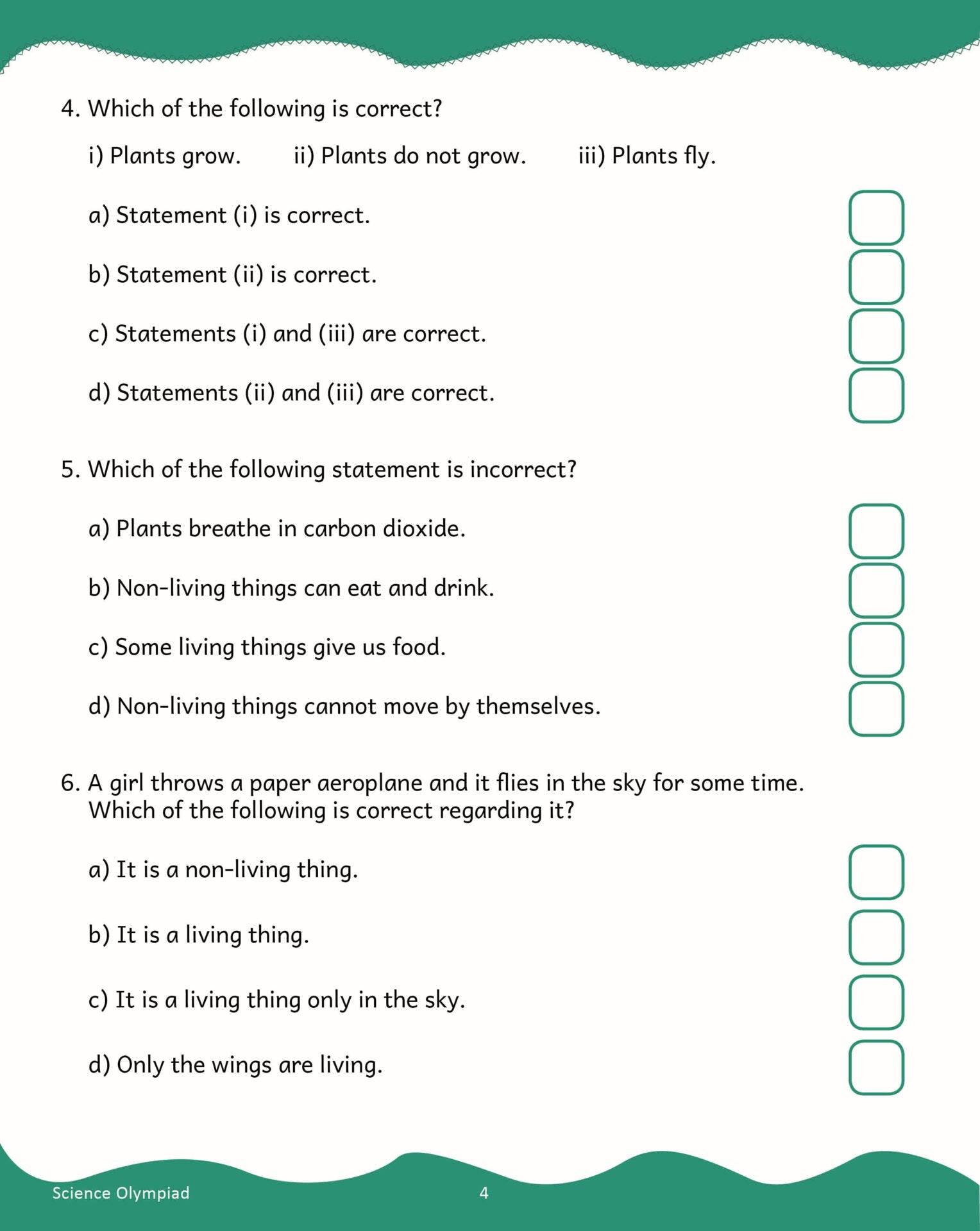 Scholars Insights Science Olympiad Grade 1| Science Practical Questions in MCQ format, QMR Sheet, Self Evaluation Sheet, Test Paper|Ages 6-7 Years