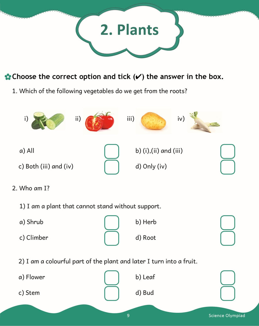 Scholars Insights Science Olympiad Grade 1| Science Practical Questions in MCQ format, QMR Sheet, Self Evaluation Sheet, Test Paper|Ages 6-7 Years