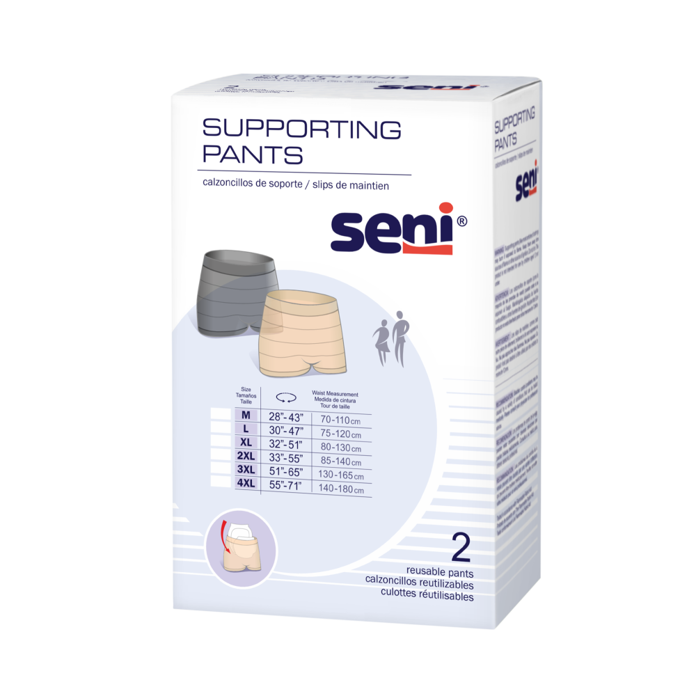 Seni Active Super Supporting Adult Pull-Up Diaper Pants, XL Size (2 Packs of 16, 32 Count Total)