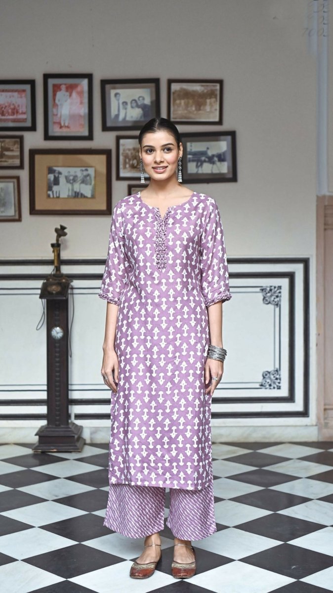 Aayaa Pure Muslin printed Multi Co-Ord Set - Multi Color
