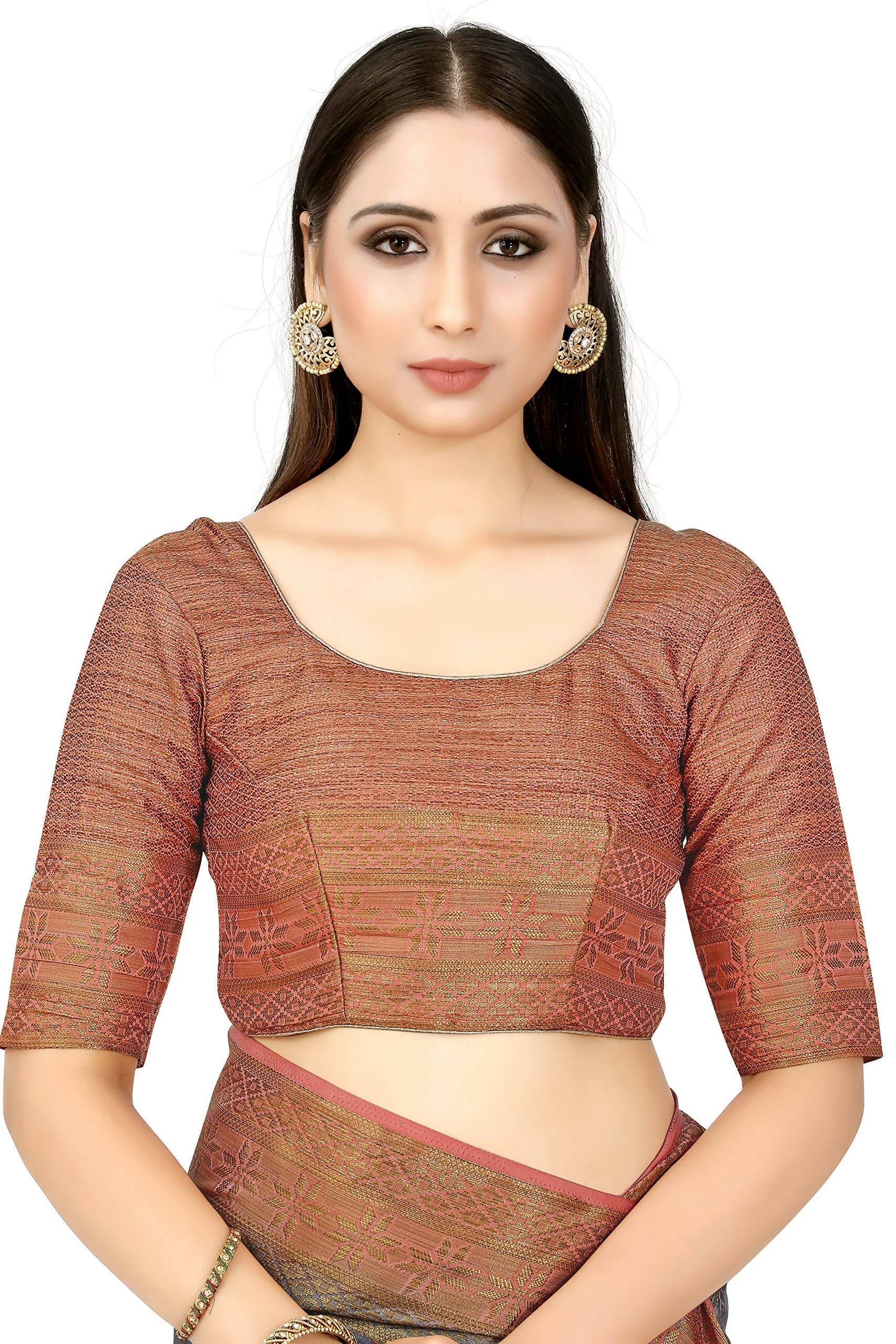 Mimosa Women's Patola Art Silk Grey Saree
