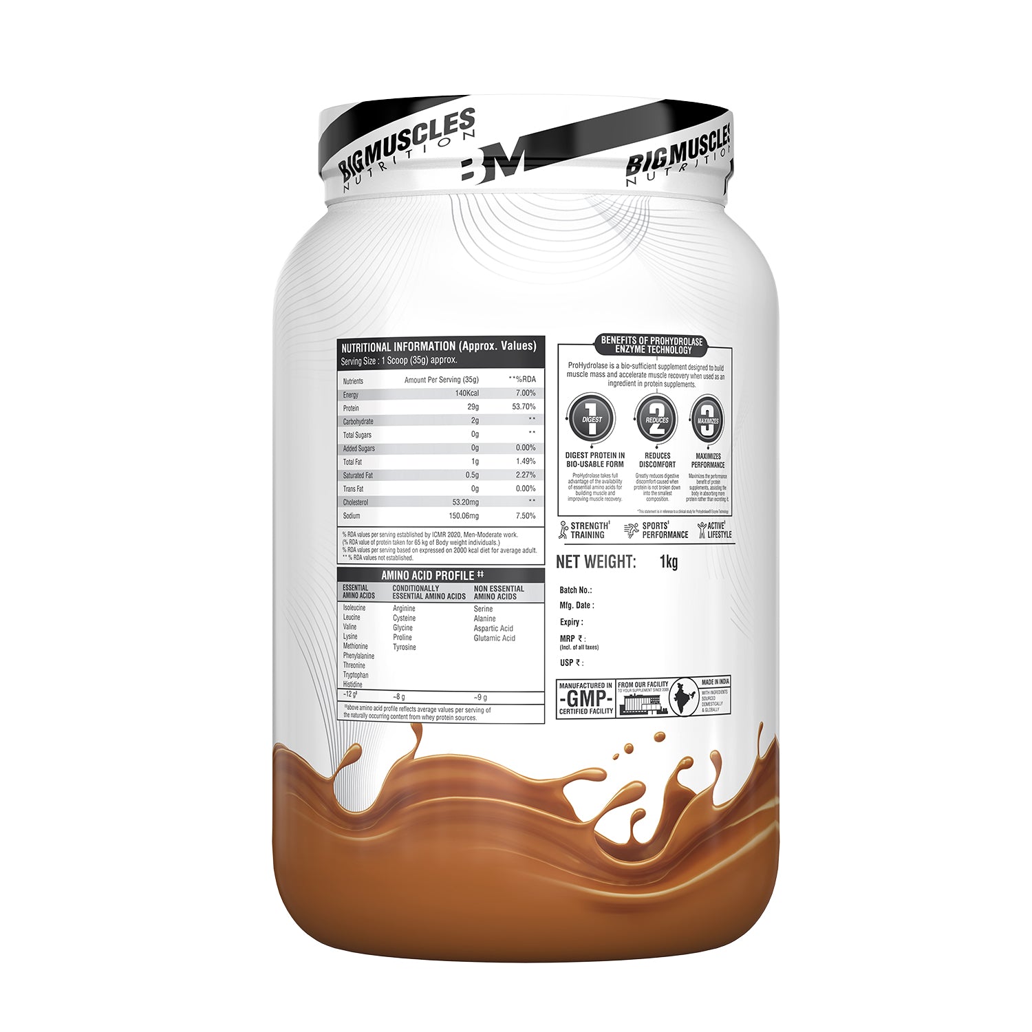 Big Muscles Nutrition Zero Whey Protein