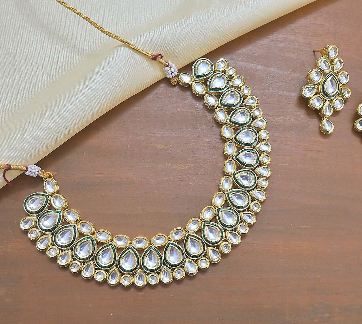 Joban Fashion Copper Premium Kundan Neckpiece