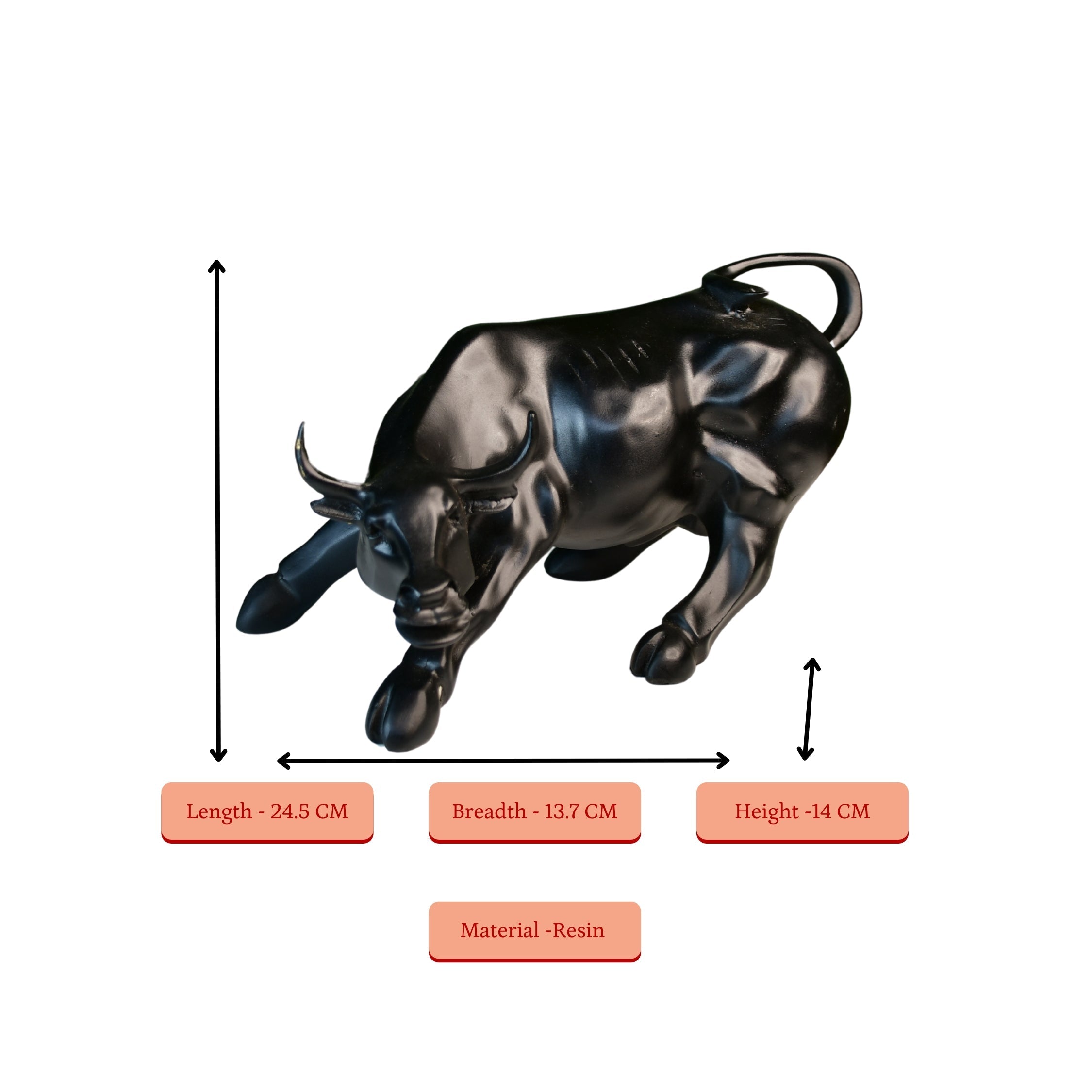 Sowpeace Black Bull Decor