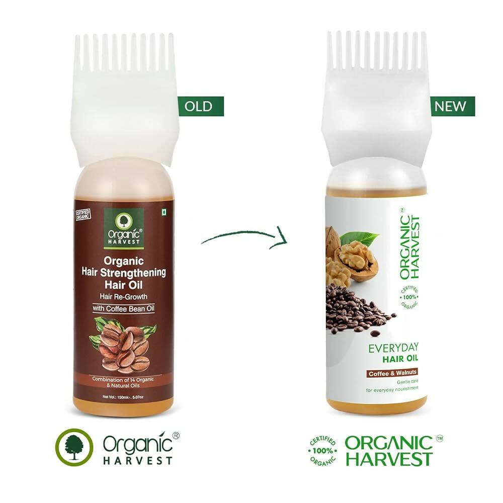Organic Harvest Organic Hair Strengthening Hair Oil Hair Re-Growth With Coffee Bean Oil