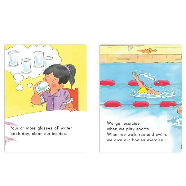 Jolly Scholars Physical Well Being Hardbound 8 in 1 Stories Book for Kids| Promote Physical Health Activity, Fitness & Exercise| Ages 3-6 Years