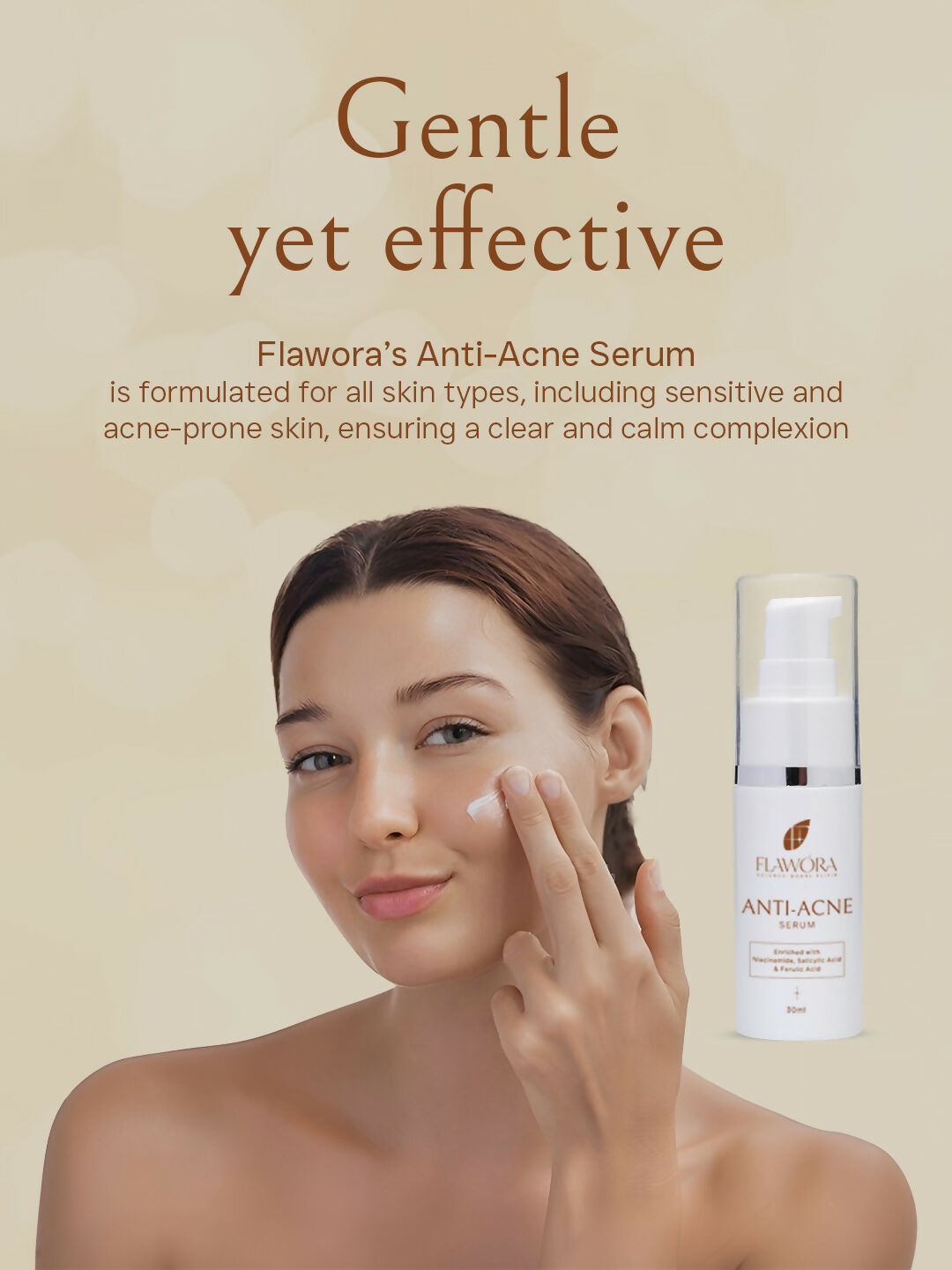 Flawora Set of Anti Acne Serum and D-Tan Lotion