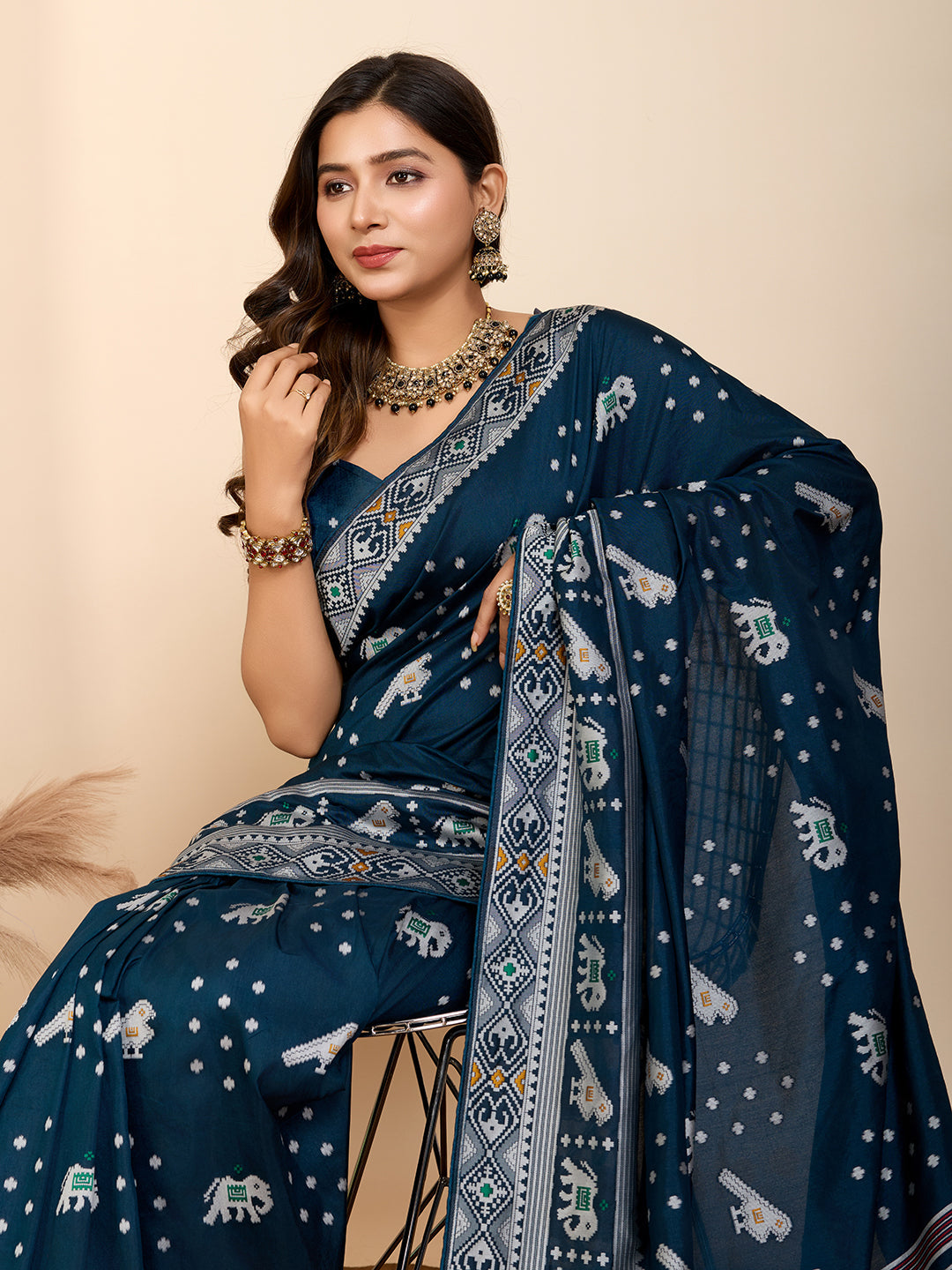 Vedant Vastram Maslin Dola Silk Kanjeevaram Silk Saree - Morpich