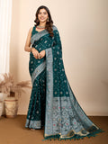 Vedant Vastram Maslin Dola Silk Kanjeevaram Silk Saree - Morpich