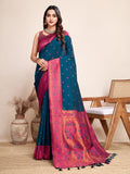 Vedant Vastram Soft Litchi Silk Kanjeevaram Silk Saree - Morpich