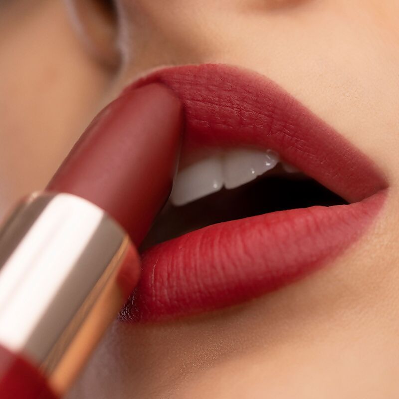 Kay Beauty By Katrina Kaif Matte Drama Long Stay Lipstick - On Screen