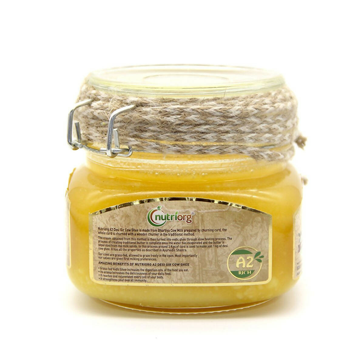 Nutriorg Desi Gir Cow Ghee | Organic Ghee From Desi Gir Cow | Homemade Cow Ghee