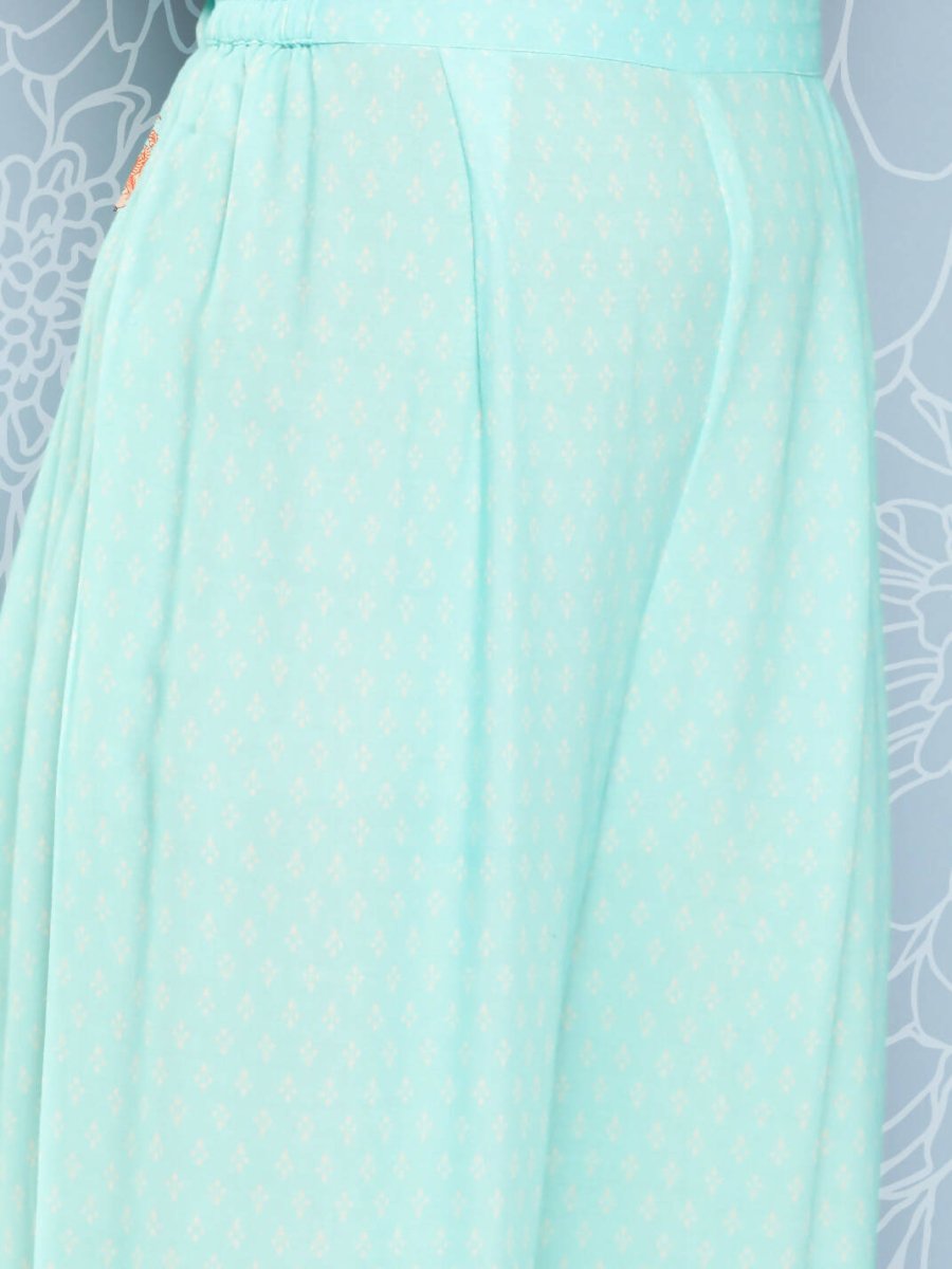 Ahalyaa Women's Traditional wear Co-ords - Blue