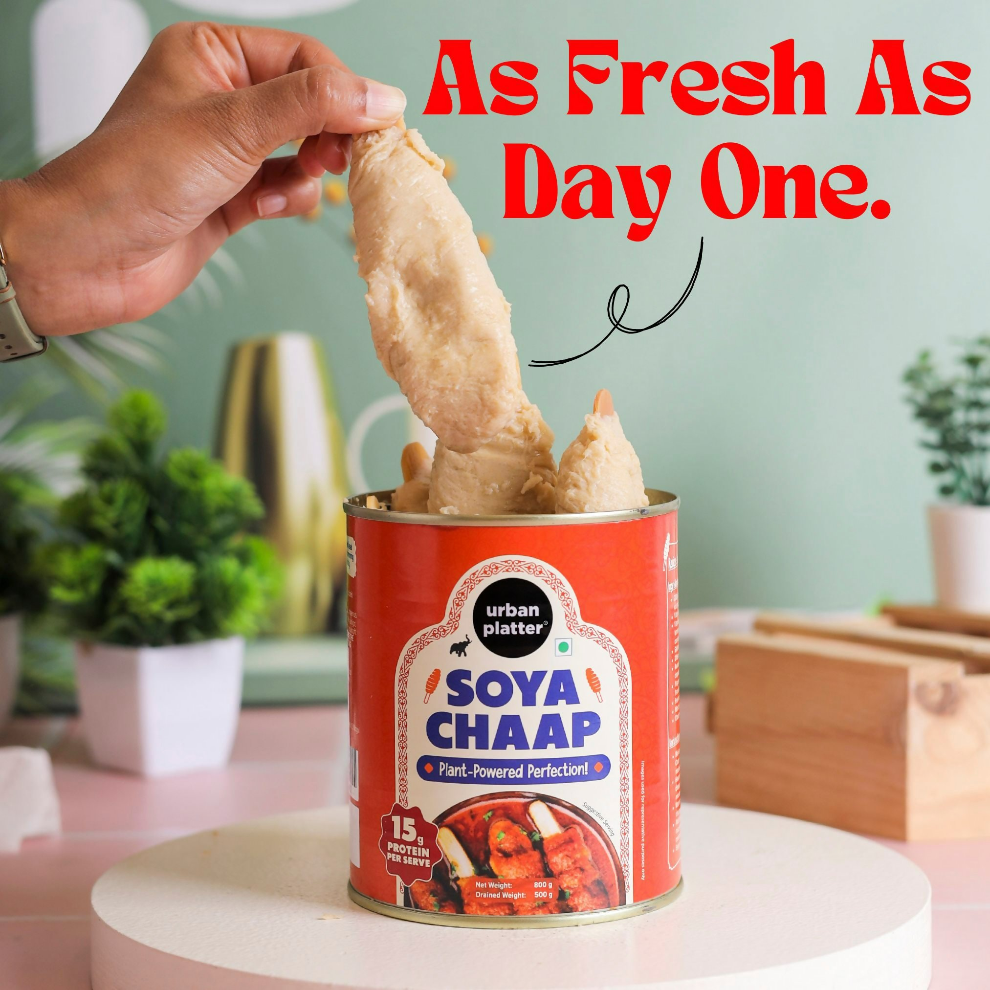 Urban Platter Soya Chaap Plant Based Bean