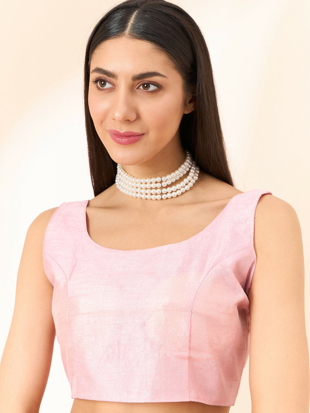 Pink Organza Paisely Embroidered Saree with Unstitched Blouse Piece - Roozal