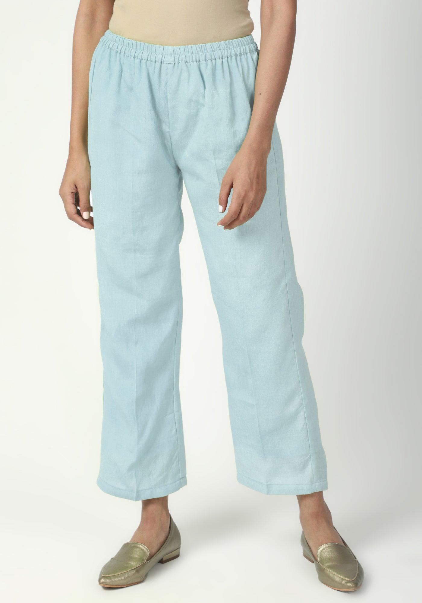 trueBrowns Blue Gota Kurta-Pant-Dupatta