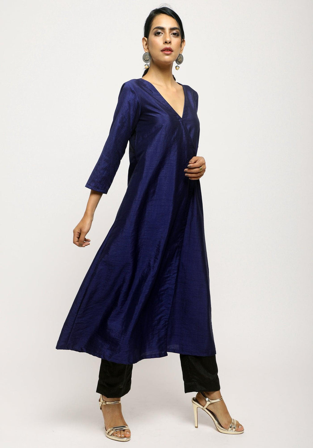 trueBrowns Blue Angrakha Set
