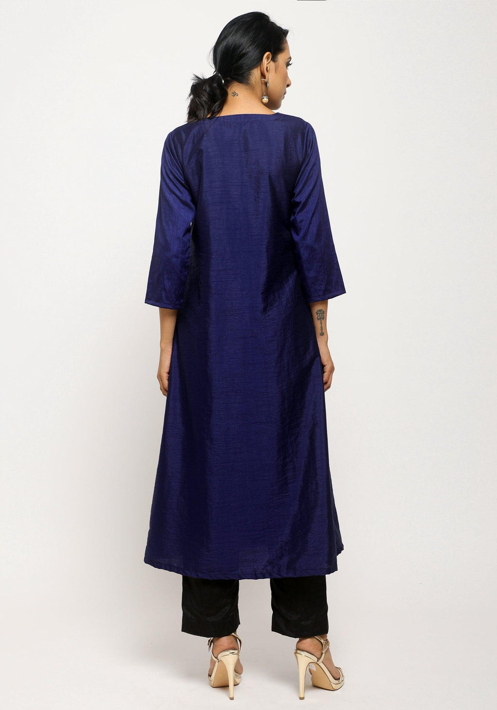 trueBrowns Blue Angrakha Set
