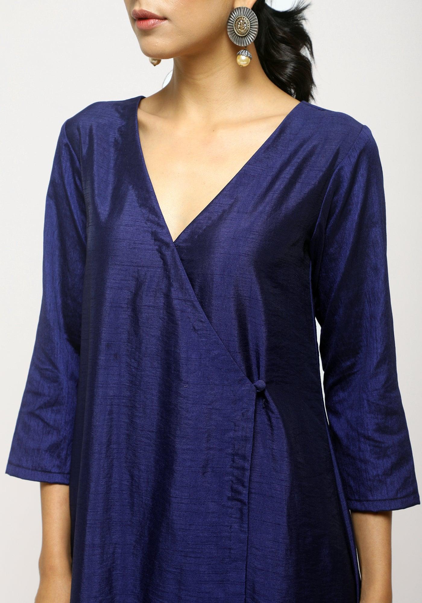 trueBrowns Blue Angrakha Set