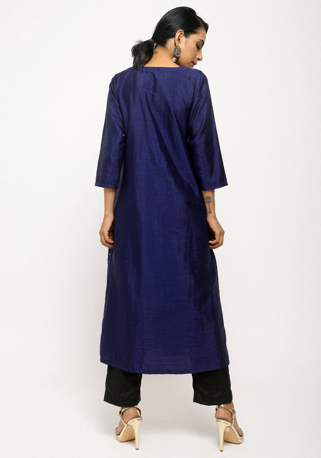 trueBrowns Blue Foil Angrakha Set