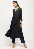 trueBrowns Black Foil Angrakha Set