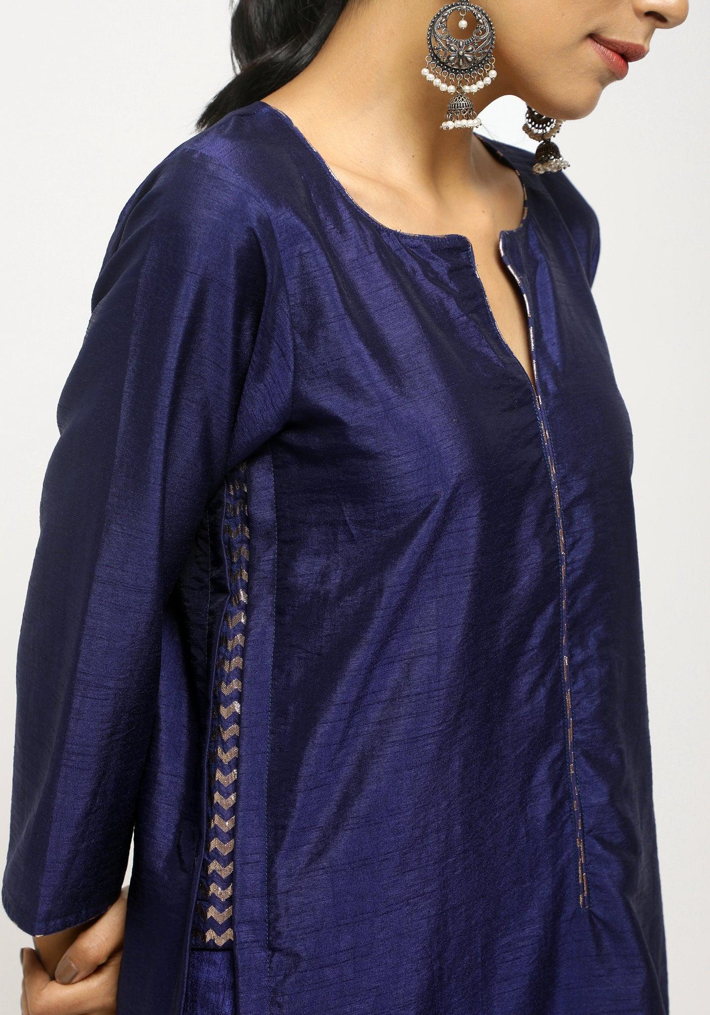 trueBrowns Blue Foil High Slit Set