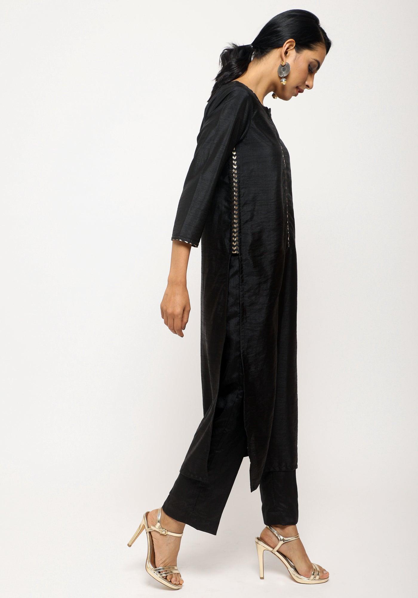 trueBrowns Black Foil High Slit Set